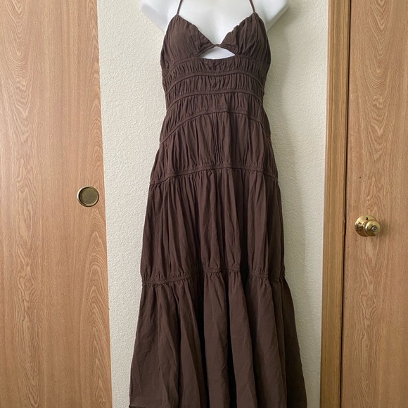 SNDYS. Dresses & Skirts - SNDYS Revolve Tahlia Dress in Chocolate Sz M